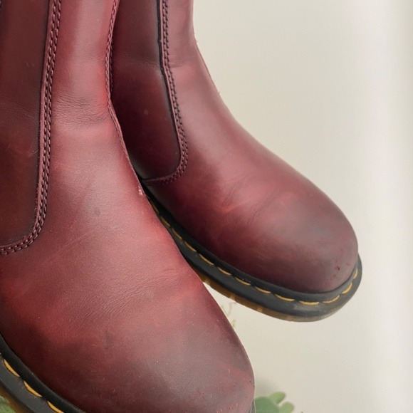 Dr. Martens red leather Chelsea boot 2976 - Picture 5 of 7